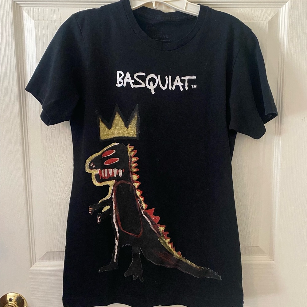Black Basquiat graphic T-shirt